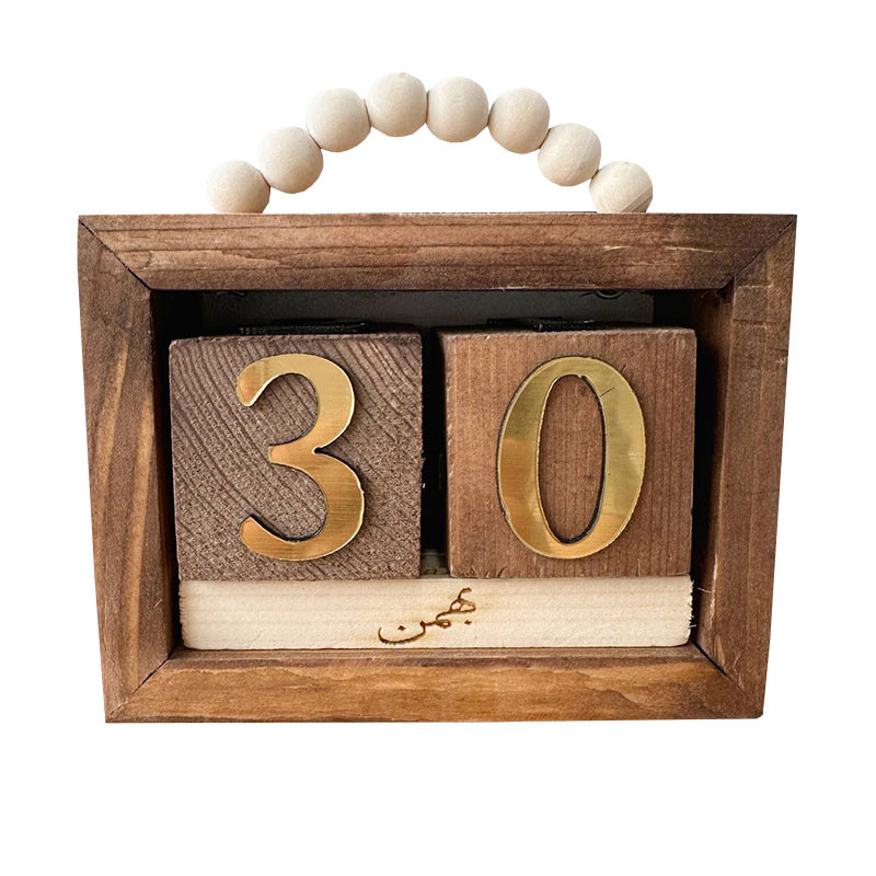 تقویم رومیزی چوبی مدل مهره