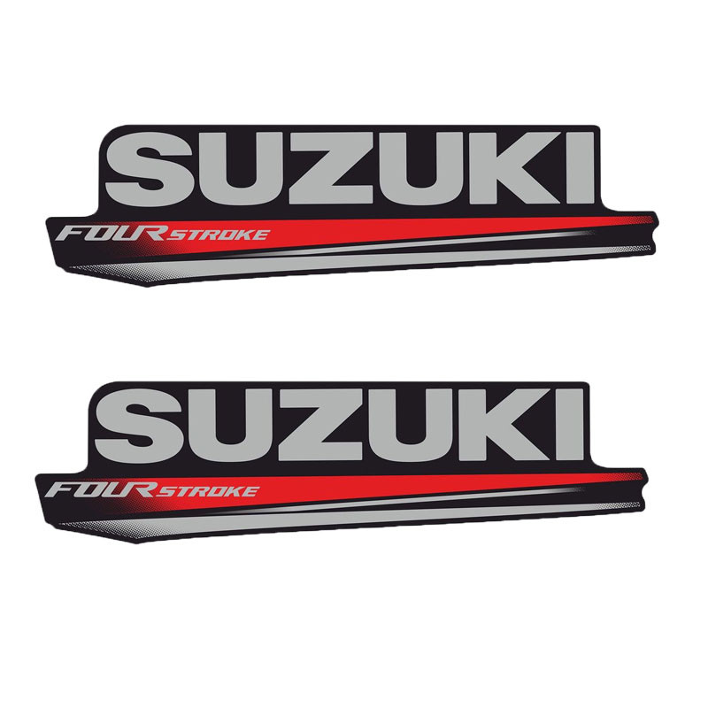 تصویر برچسب موتورسیکلت رایسان طرح سوزوکی کد sm0103 مجموعه دو عددی 