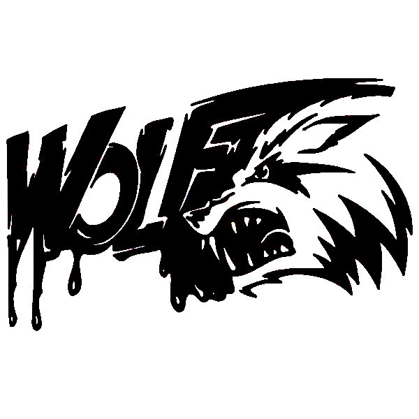 برچسب بدنه خودرو مهدیار طرح wolf کد sw100
