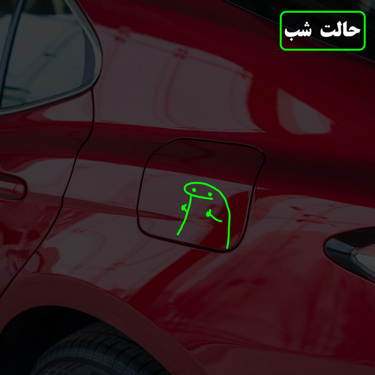 برچسب بدنه خودرو مدل شب تاب طرح لایک کدCK