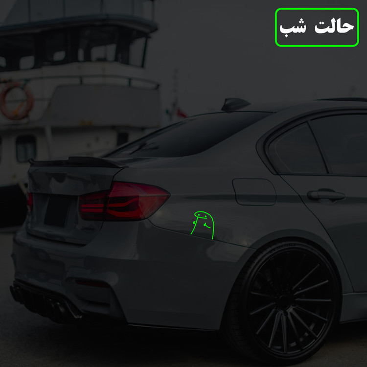 برچسب بدنه خودرو مدل شب تاب طرح لایک کدCK
