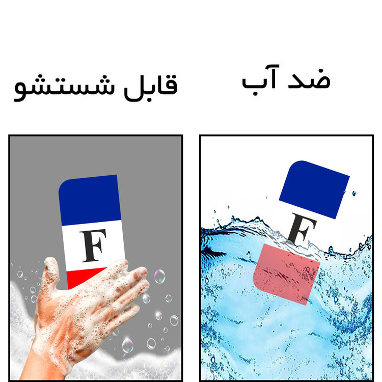 برچسب پلاک خودرو مستر راد مدل لوکس کد 2666 بسته دو عددی