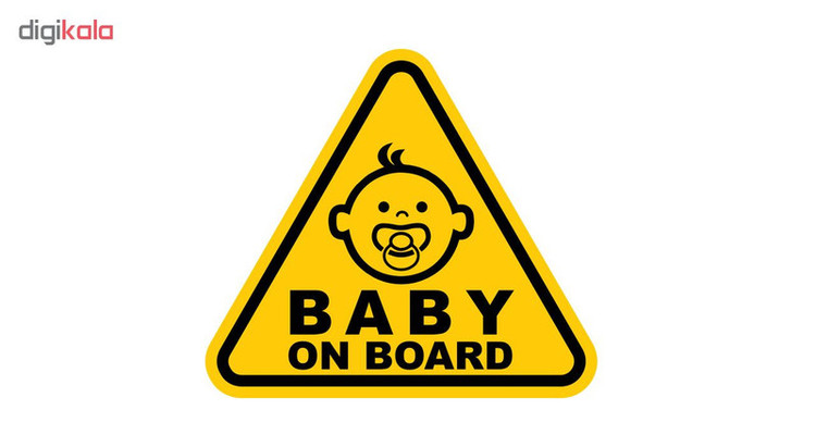 برچسب بدنه خودرو طرح Baby on Board مدل B-02