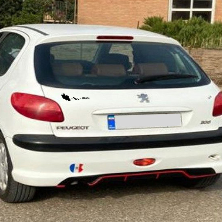 برچسب بدنه خودرو شفاف مدل خلیج فارس بسته 8 عددی