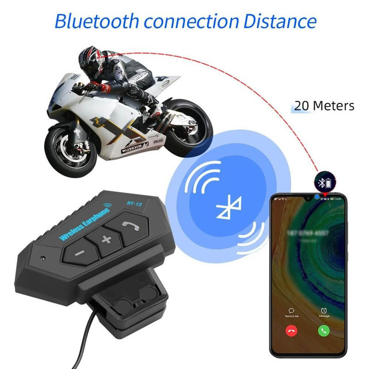 هدست بلوتوثی کلاه کاسکت مدل BT-12