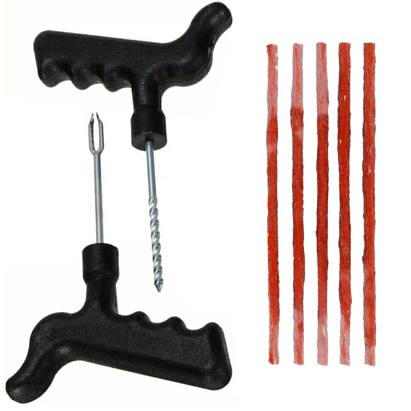 کیت پنچر گیری لاستیک خودرو مدل تیوبلس کد 2095 بسته 7 عددی