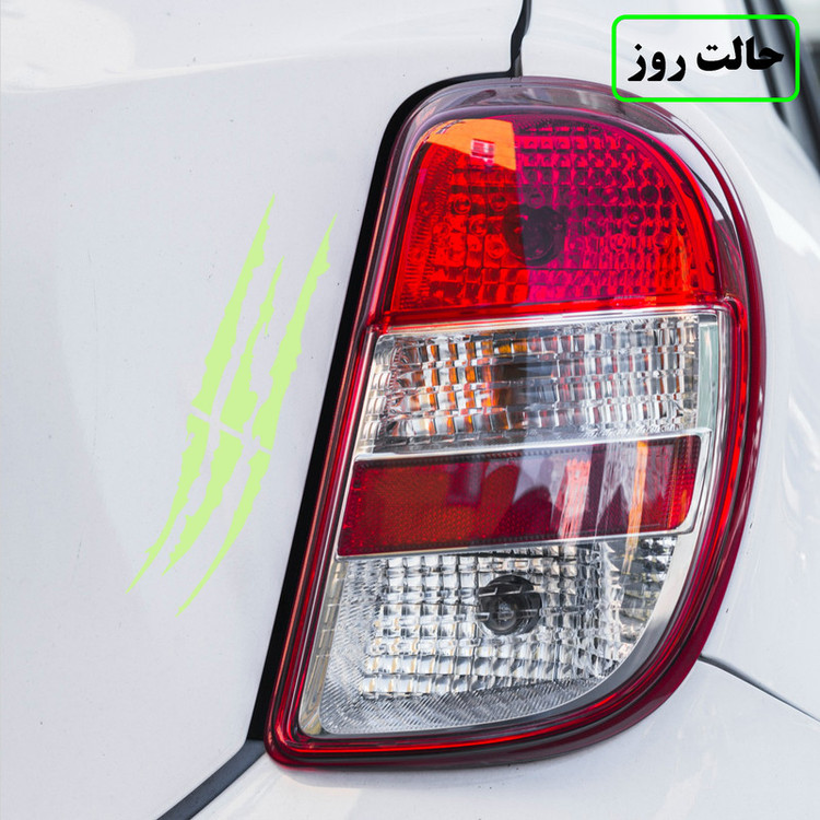 برچسب بدنه خودرو مدل شبنما طرح مانستر کد 011