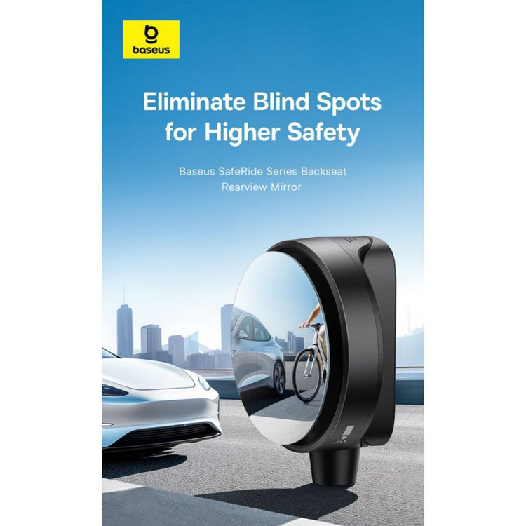 آینه عقب و چکش اضطراری بیسوس مدل SafeRide Series