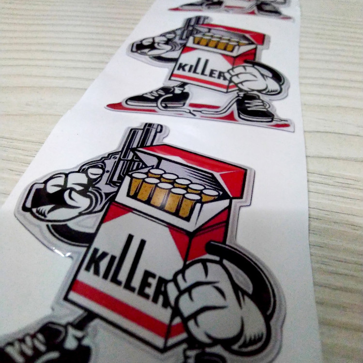 برچسب خودرو مدل ژله ای کد Killer-01