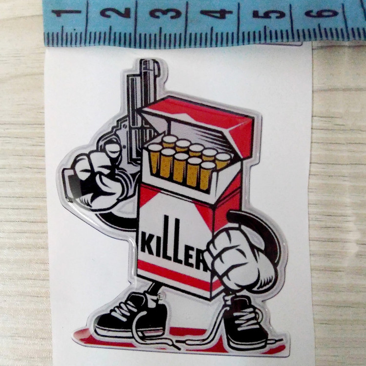 برچسب خودرو مدل ژله ای کد Killer-01