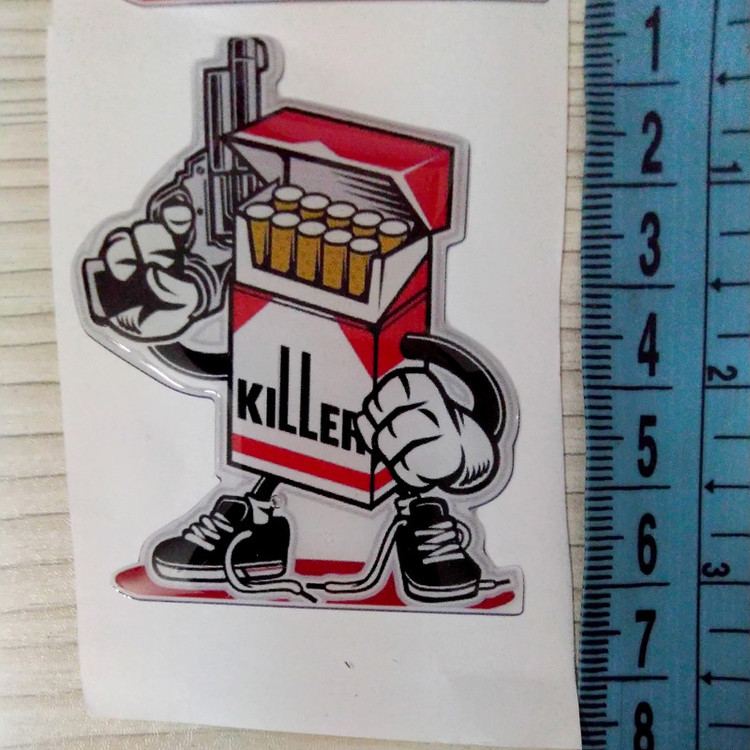 برچسب خودرو مدل ژله ای کد Killer-01