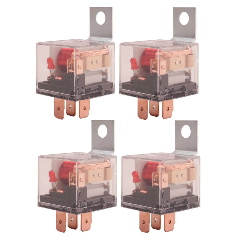رله بوق 5 فیش خودرو مدل TMT5PIN_12V مجموعه چهار عددی
