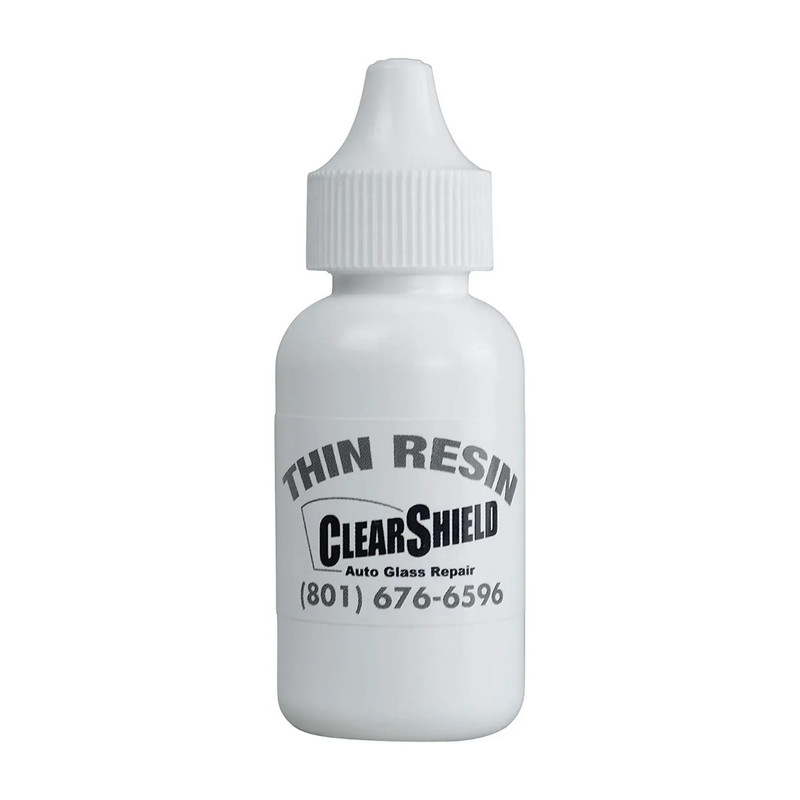 چسب ترمیم کننده شیشه خودرو کلرشیلد مدل thin-resin حجم ۱۰ میلی لیتر