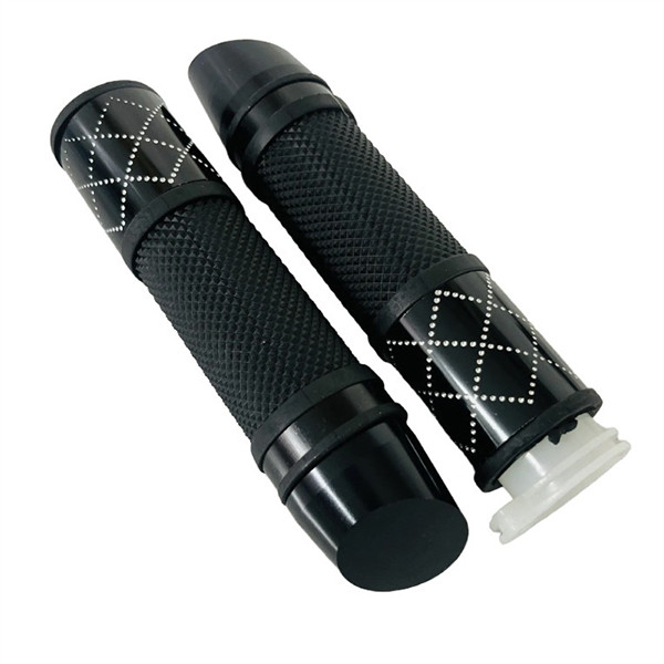 لاستیک سر دسته فرمان موتور سیکلت وارون مدل A-116-BLK بسته 2 عددی