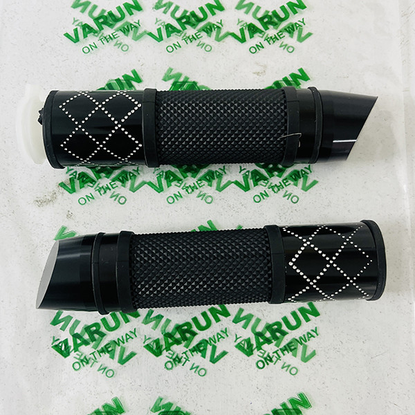 لاستیک سر دسته فرمان موتور سیکلت وارون مدل A-116-BLK بسته 2 عددی