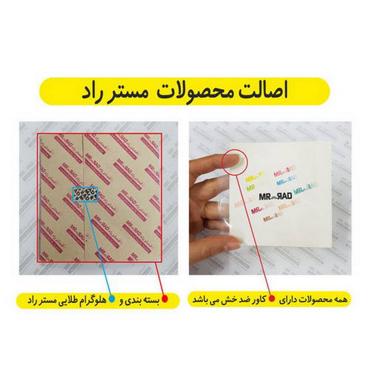 برچسب پلاک خودرو مستر راد طرح IR مدل 1221 بسته دو عددی