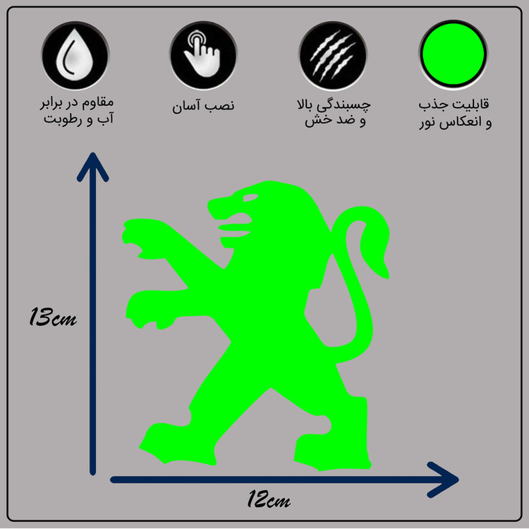 برچسب بدنه خودرو مدل شب تاب کد CK