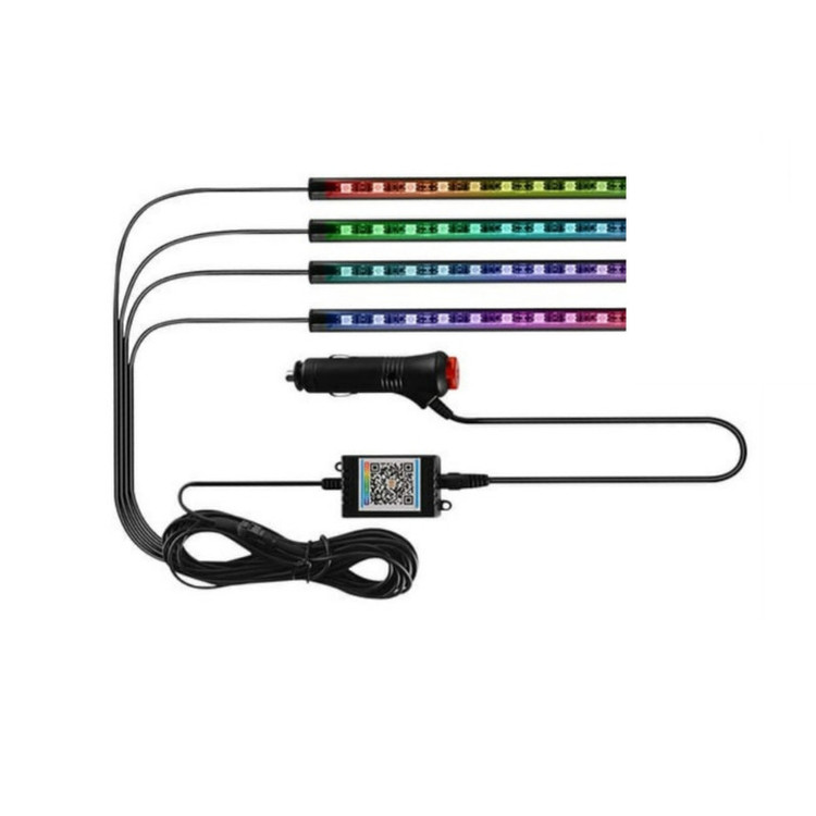 کیت نورپردازی داخل خودرو مدل Sound Control Color