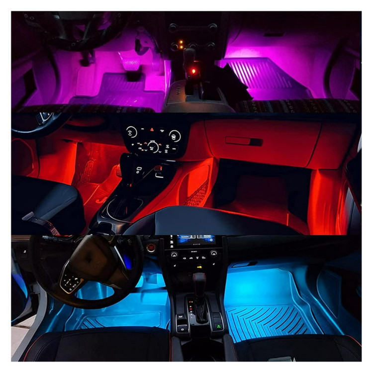 کیت نورپردازی داخل خودرو مدل Sound Control Color