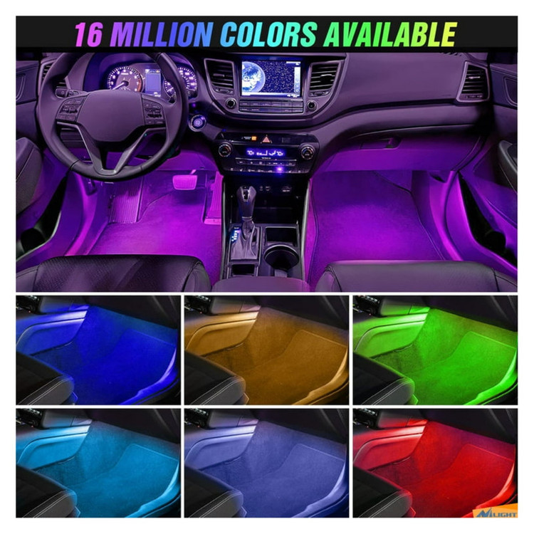 کیت نورپردازی داخل خودرو مدل Sound Control Color