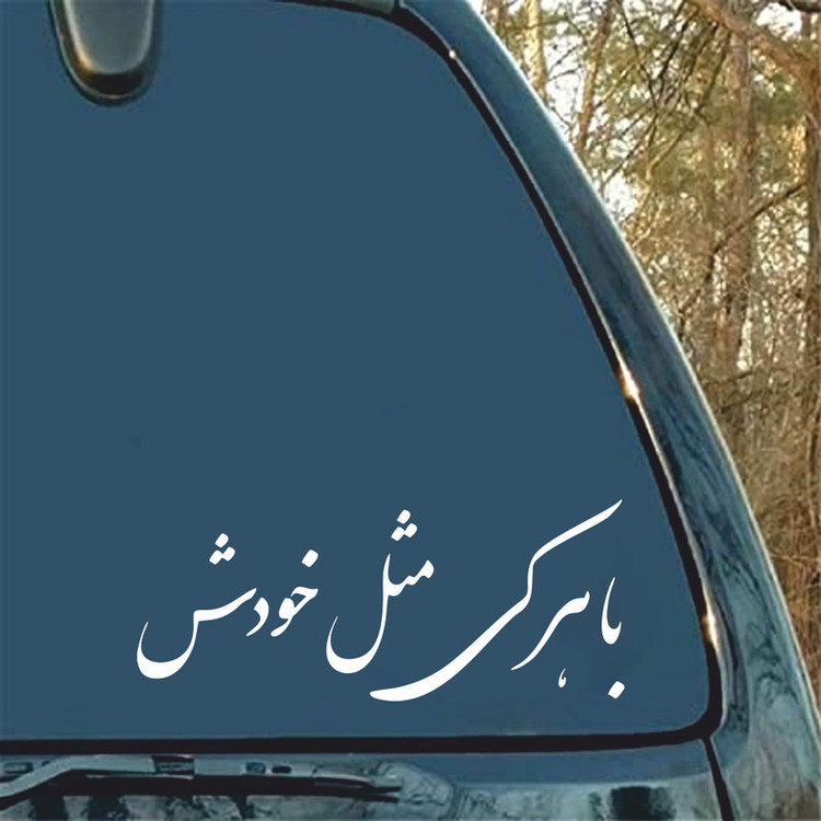 برچسب بدنه خودرو ماتریسیو طرح با هر کی مثل خودش کد M51