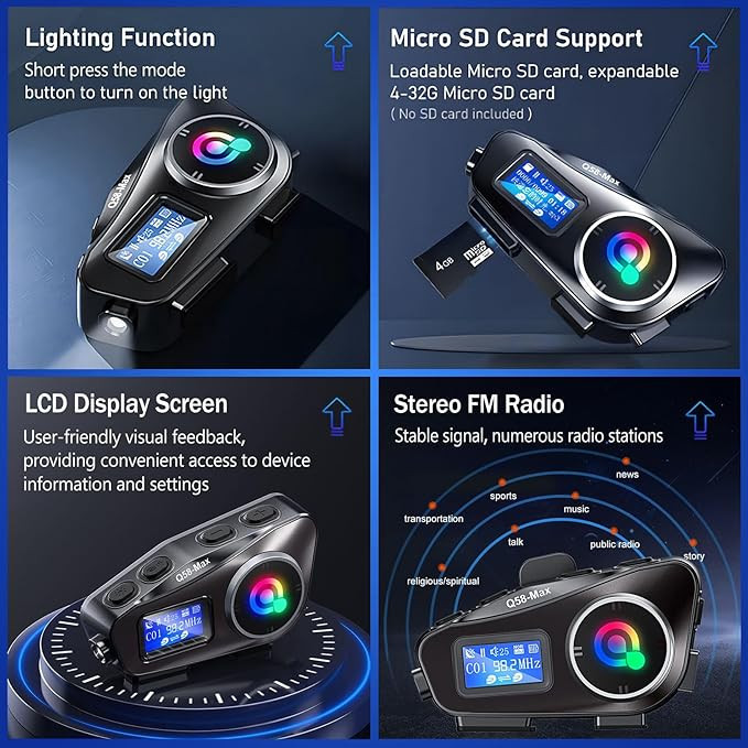 هدست کلاه کاسکت مدل Q58-MAX