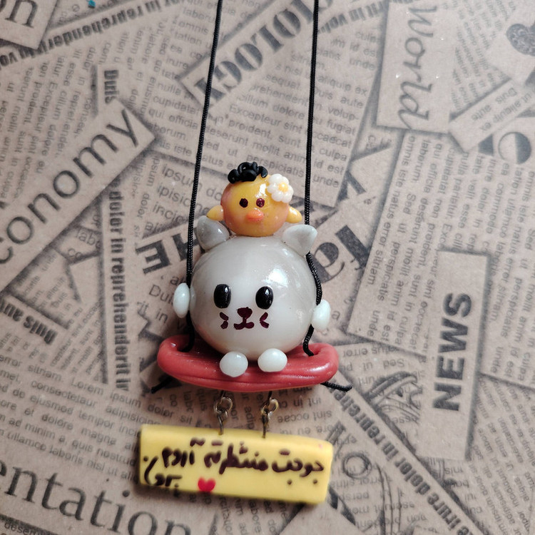 آویز تزئینی خودرو مدل جوجت منتظرته