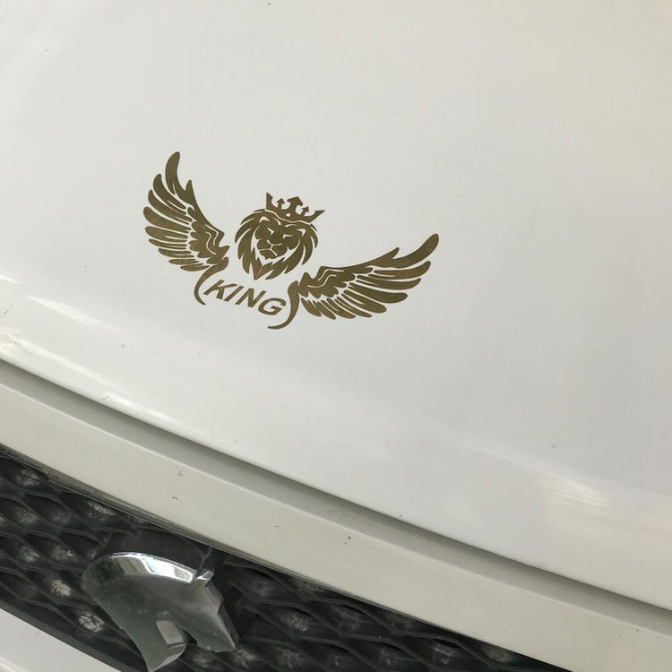 برچسب بدنه خودرو مهدیار طرح بال طلایی کوچک کد SM200