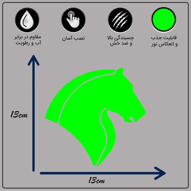 برچسب بدنه خودرو مدل شب تاب کد CK