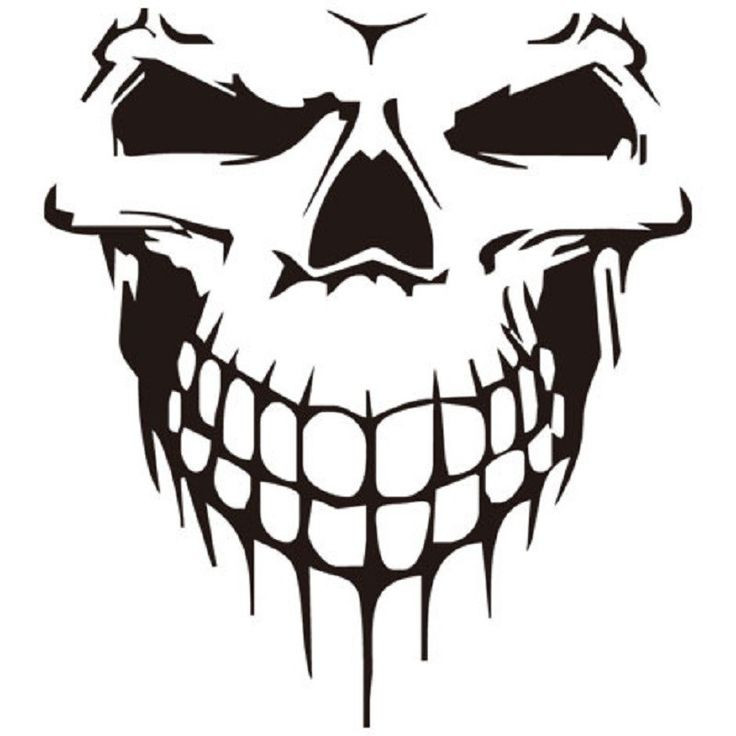 برچسب بدنه خودرو مارکت میکس طرح اسکلت مدل Scary Skeleton کد 1132MMIX