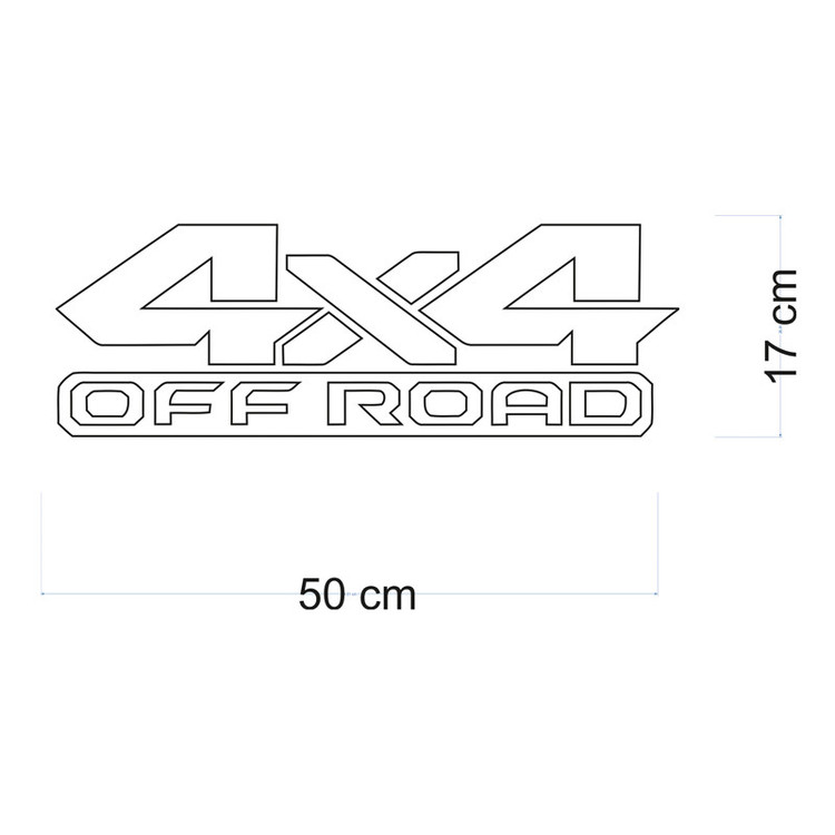 برچسب بدنه خودرو طرح 4X4 آفرود کد m-107