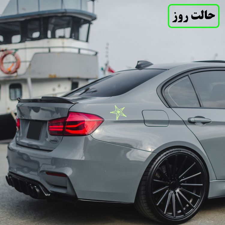 برچسب بدنه خودرو مدل شب تاب طرح ستاره کدCK1