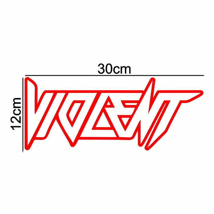 برچسب بدنه خودرو ماتریسیو طرح VIOLENT کد M144