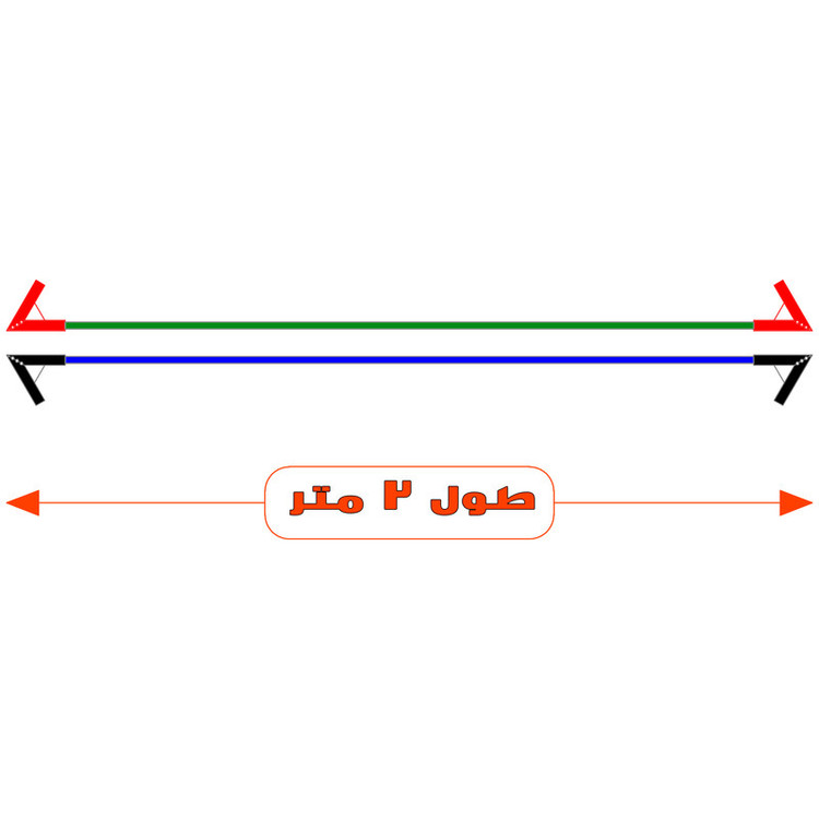 کابل اتصال باتری خودرو مدل Germany 800A-2m مجموعه 2 عددی