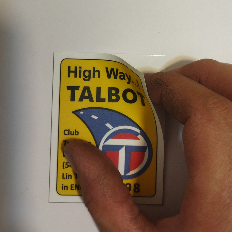 برچسب خودرو مدل لچکی اسپرت کدTALBOT بسته دو عددی