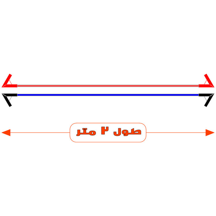 کابل اتصال باتری خودرو مدل Germany 850A-2m مجموعه دو عددی