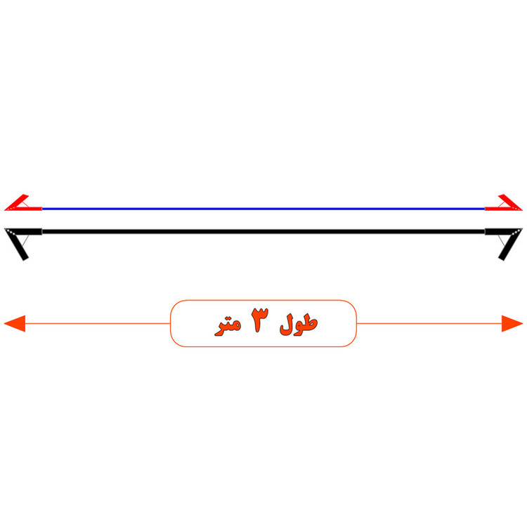 سیم اتصال باتری به باتری خودرو مدل Value 800A-3m مجموعه دو عددی