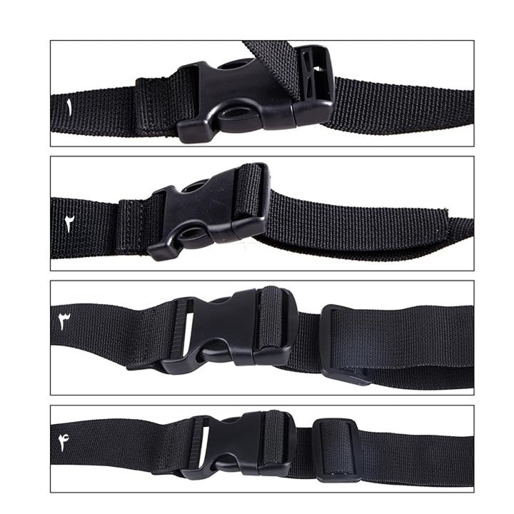بند نگهدارنده کیف و کوله پشتی مدل شبرنگ-190-2.5cm کد اربعین مجموعه 4 عددی