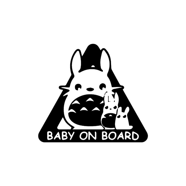 برچسب بدنه خودرو طرح Baby on board کد b236