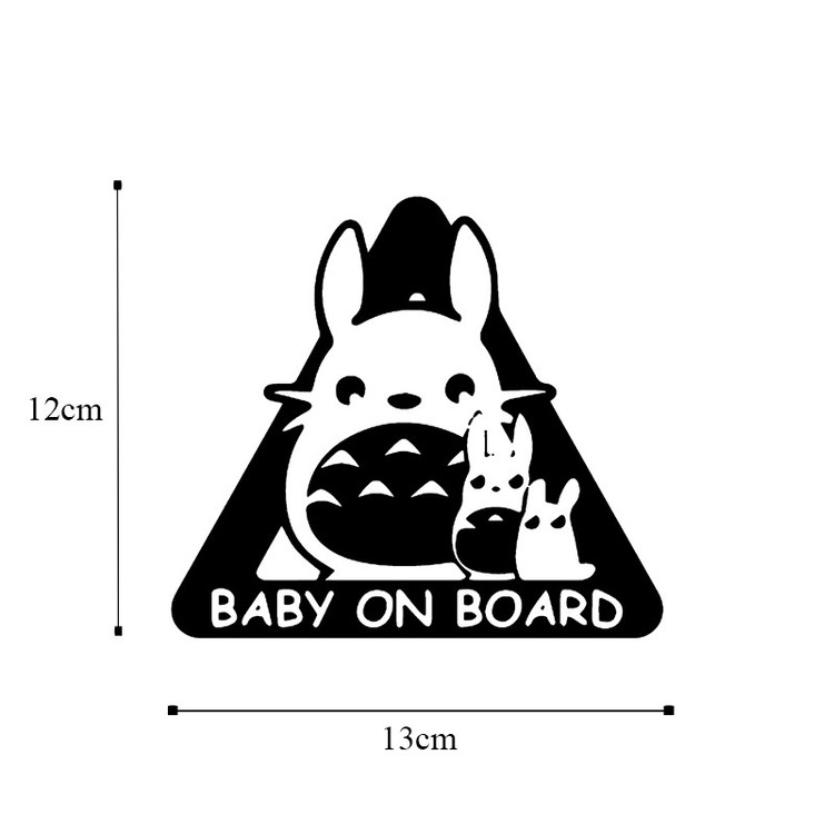 برچسب بدنه خودرو طرح Baby on board کد b236