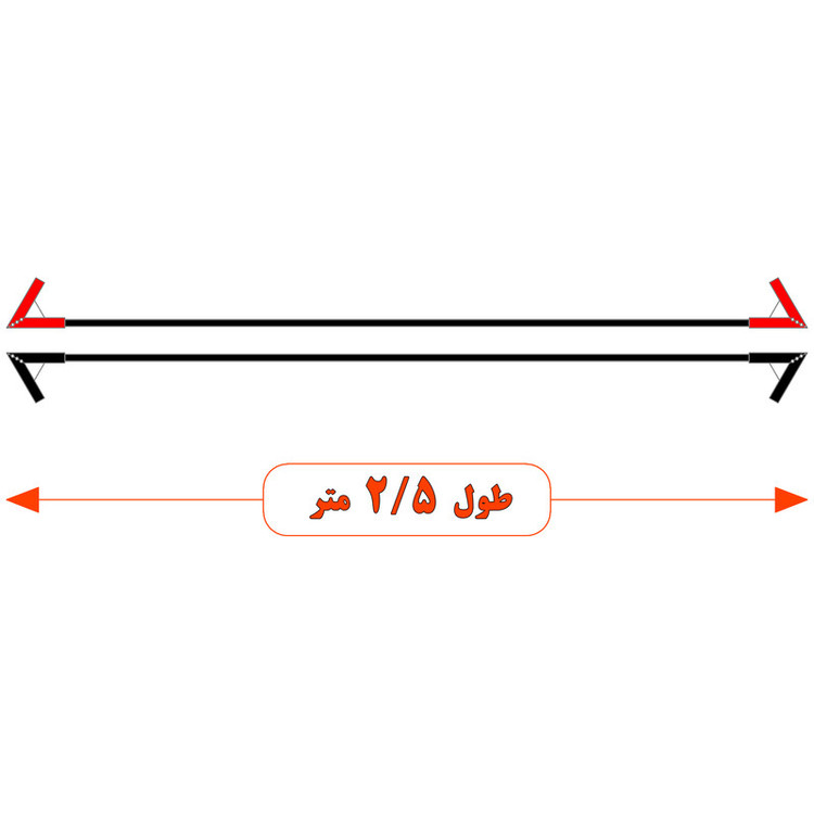 کابل اتصال باتری خودرو مدل Germany 850A-2.5m مجموعه 2 عددی