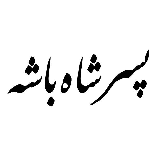 برچسب بدنه خودرو آداک طرح فونت پسر شاه باشه کد FB020