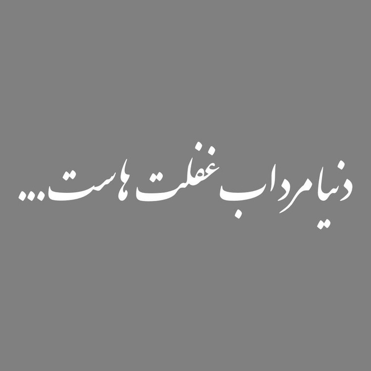 برچسب بدنه خودرو طرح دنیا مرداب غفلت هاست کد MT-W496
