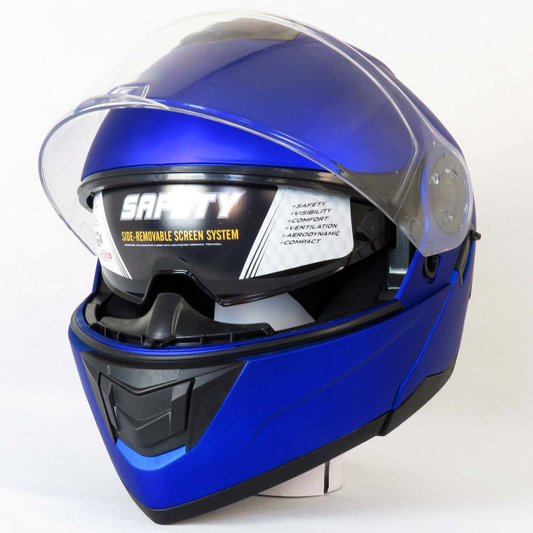 کلاه کاسکت فک متحرک رادین مدل Vortex Blue کد 1941