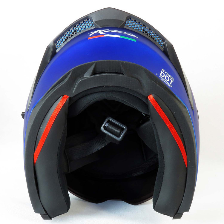 کلاه کاسکت فک متحرک رادین مدل Vortex Blue کد 1941