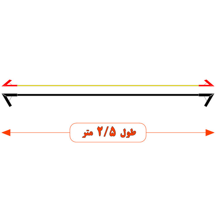 سیم اتصال باتری به باتری خودرو مدل Value 950A-2.5m مجموعه دو عددی