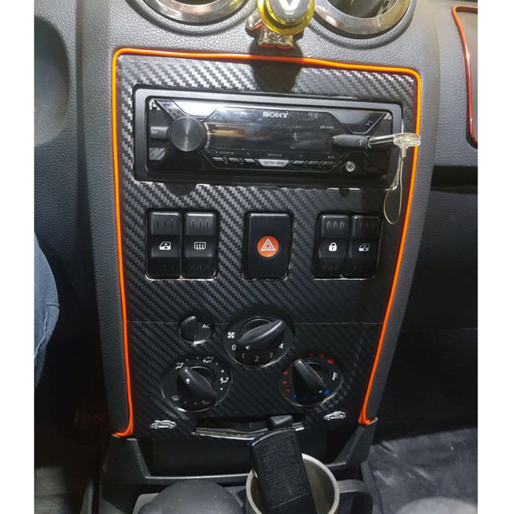 برچسب بدنه خودرو مهدیار مدل کربن کد SK103M رول یک متری