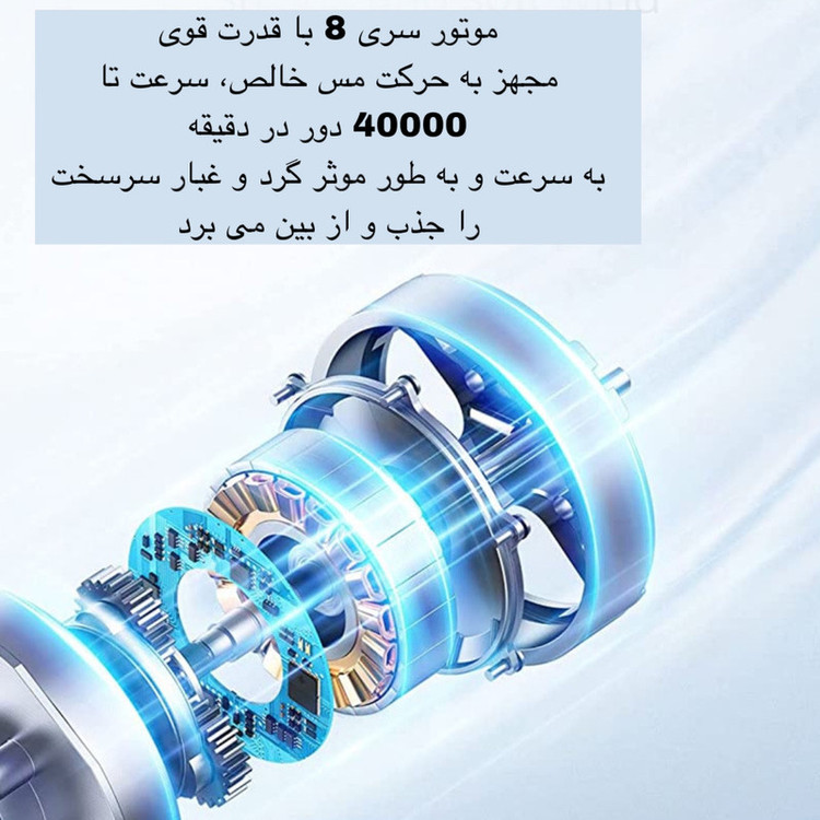 جارو شارژی خودرو مدل SR-133