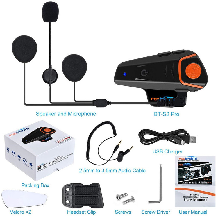 هدست کلاه کاسکت فود اسپورتس مدل BT-s2pro