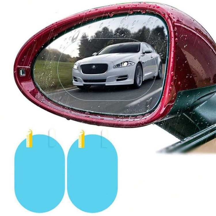 برچسب آب گریز و ضد بخار آینه خودرو مدل Rainproof بسته 2 عددی